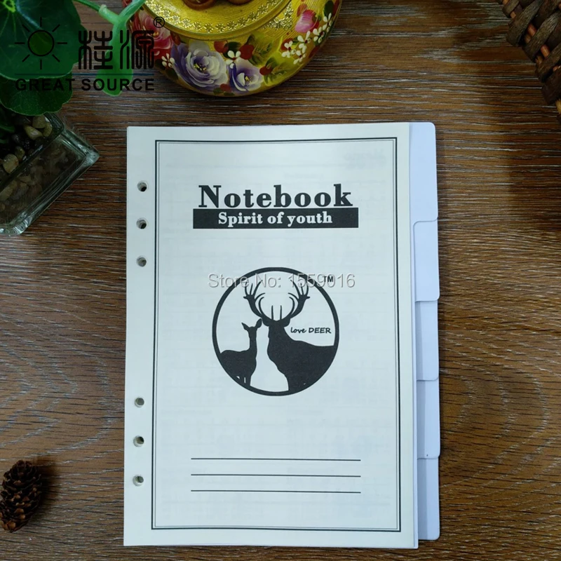 

planner English Version Filler Paper for 6 ring binder notebook 2020-2021 calendar white divider