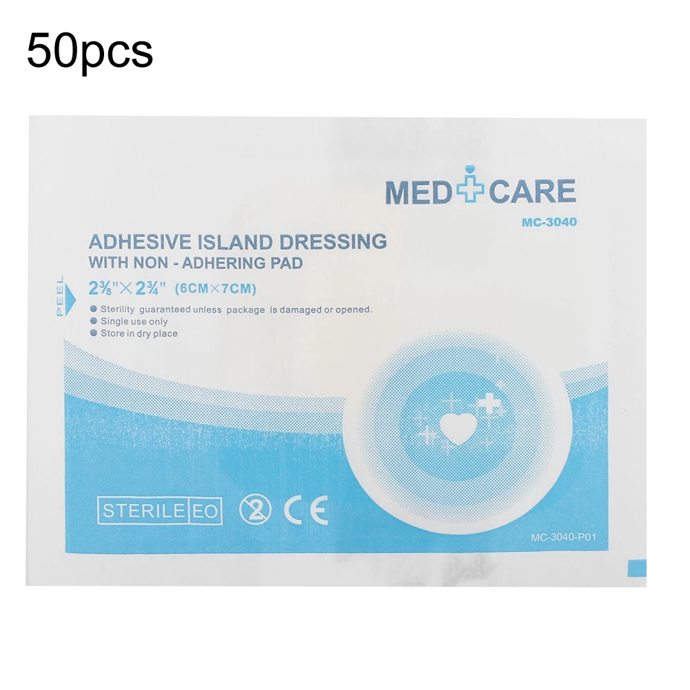 

50pcs/pack Waterproof Breathable Wound Dressing Patch Medical Sterile Tape Bandage Wound Patch