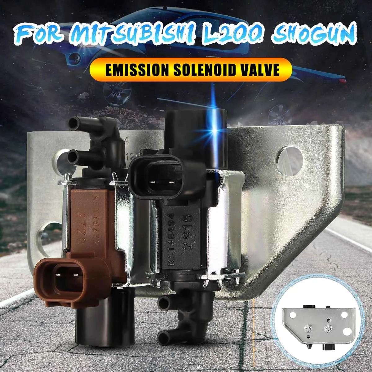 

2 pcs Emission Solenoid Valve For Mitsubishi L200 K74T SHOGUN PAJERO MR577099 K5T81289 Car styling