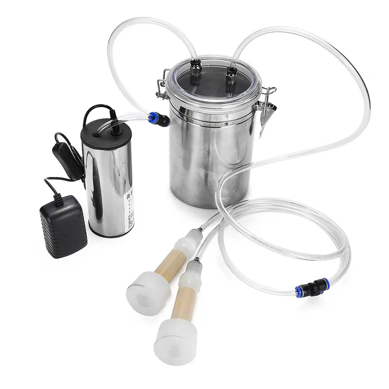 Прочный 110-220V 2L Электрический Ewe доильный аппарат вакуумный насос Milker двойная