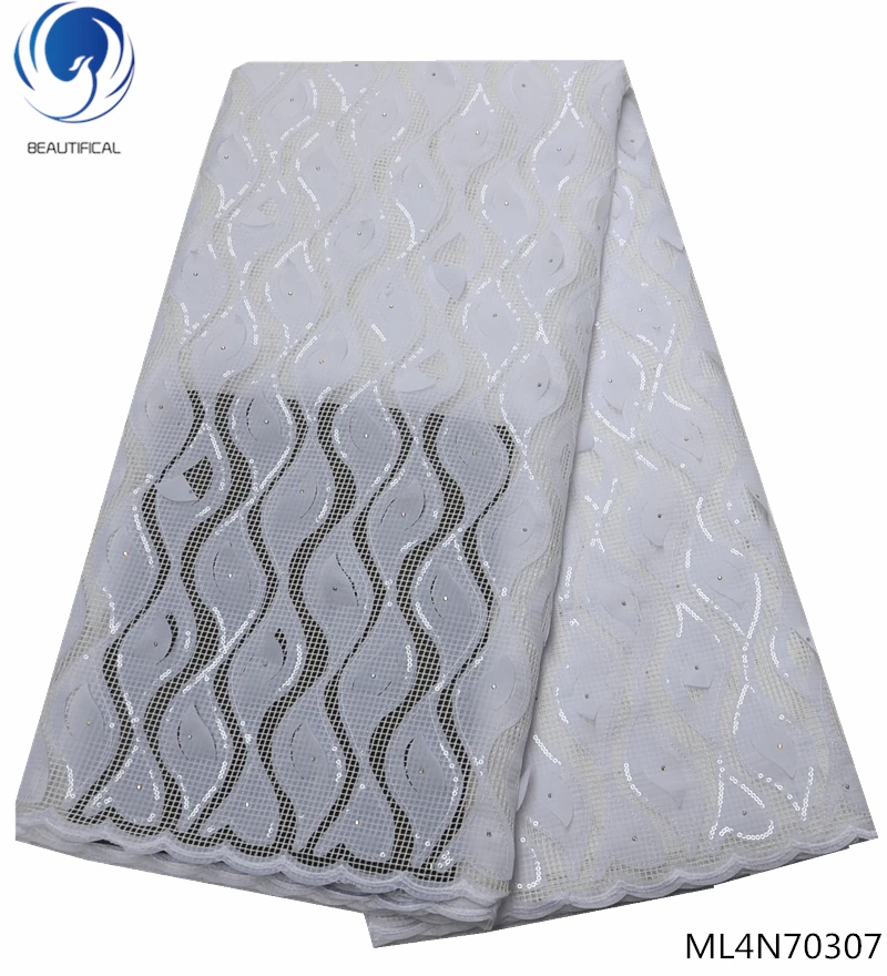 

BEAUTIFICAL white lace fabric french net lace fabric white african lace fabric 2019 high quality lace latest fashion ML4N703