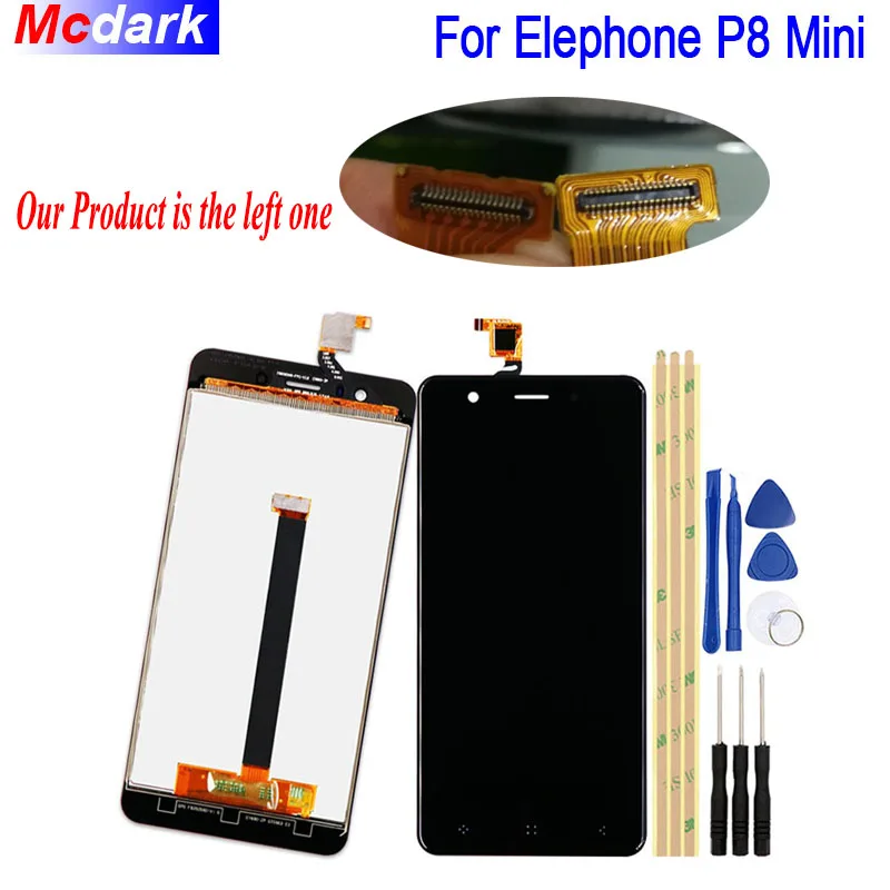

5.0 inch For Elephone P8 Mini P389BF LCD Display and Touch Screen Digitizer Assembly Replacement +Tools Adhesive Phone Parts