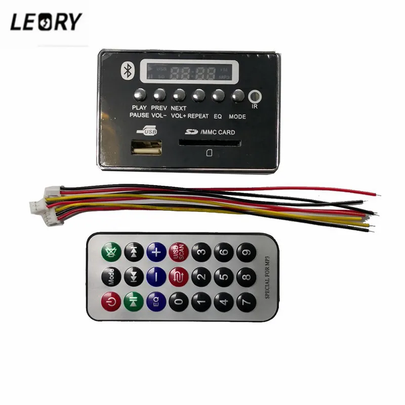 

LEORY MP3 DAC Module Car USB MP3 Player Integrated MP3 Decoder Board Module with Remote Control USB FM Radio for Car MP3 / WMA