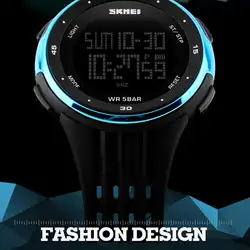 Мужские s часы лучший бренд класса люкс SKMEI 1219 военные спортивные часы Мужские Цифровые водосветодио дный стойкие светодиодные наручные