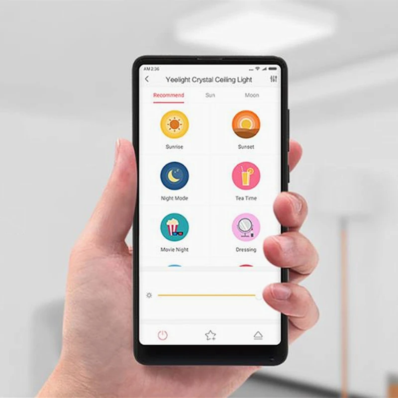 Yeelight потолочный светильник LED квадратный комнатный кристалл плюс умный дом wifi