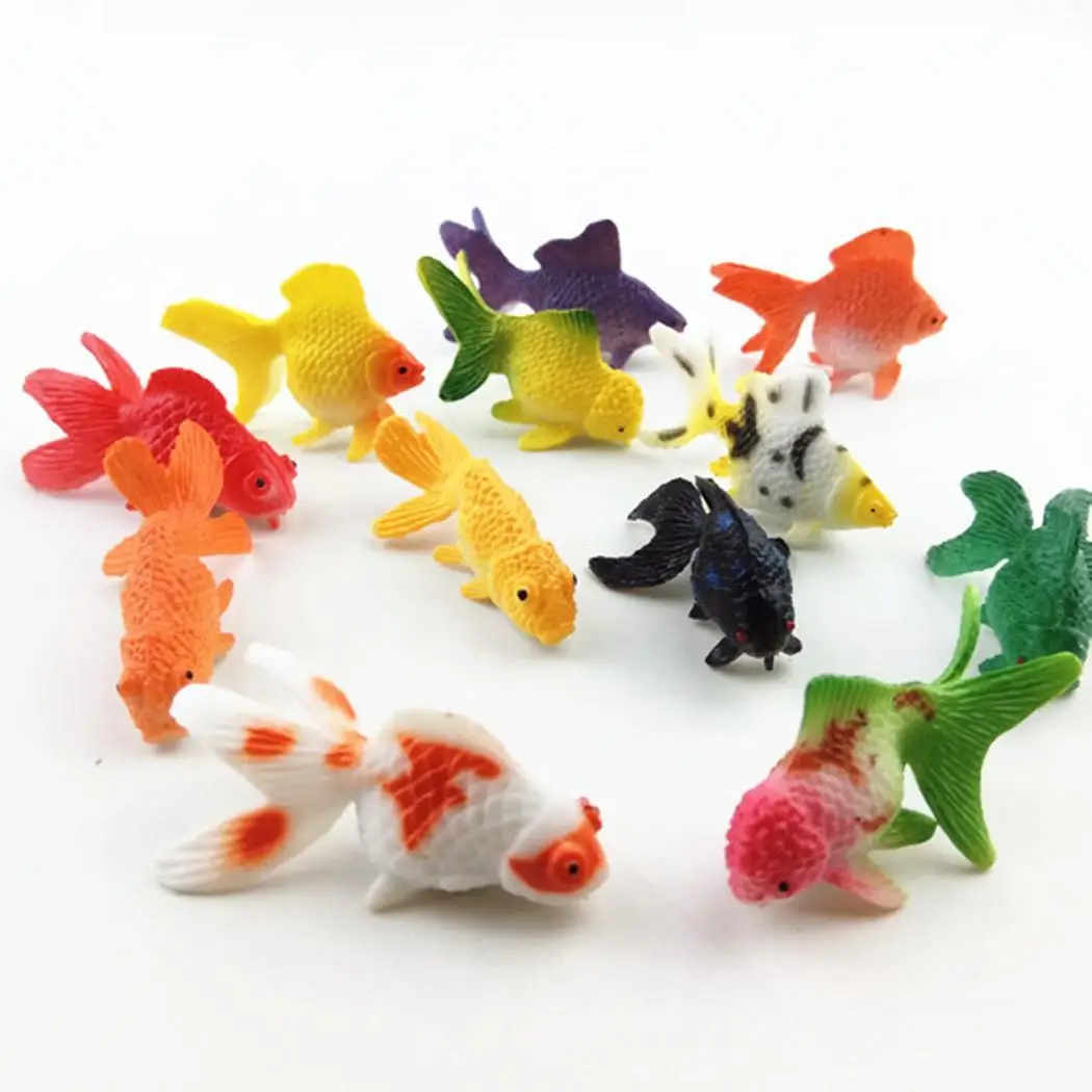 

Undersea World Marine Life Model Set Simulation Animal Multi color goldfish frogs crabs turtles model toys