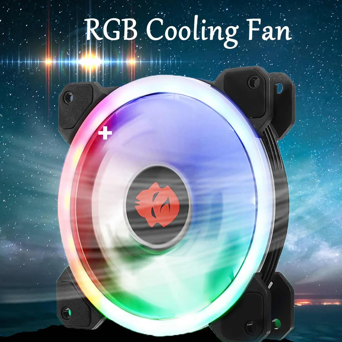 LEORY 1pc 120mm Computer Cooling Fan Cooler PC RGB Silent CPU Cooling Fans High Air Flow LED CPU Radiator Heatsink For PC Case