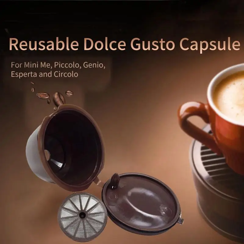 

1Pc Professional Refillable Coffee Filter for Dolce Gusto Sweet Taste Reusable Coffee Capsule Plastic PP Basket A30