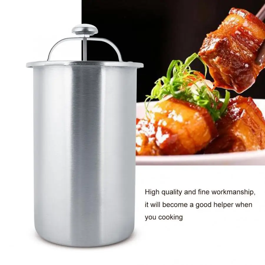 

Household Meat Processor Stainless Steel Press Meat Maker Pot with Thermometer Kitchen Cooking Tool