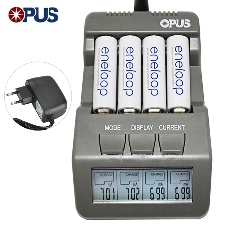 Opus BT-C700 зарядное устройство ЖК-экран цифровой Интеллектуальный 4 слота батарея