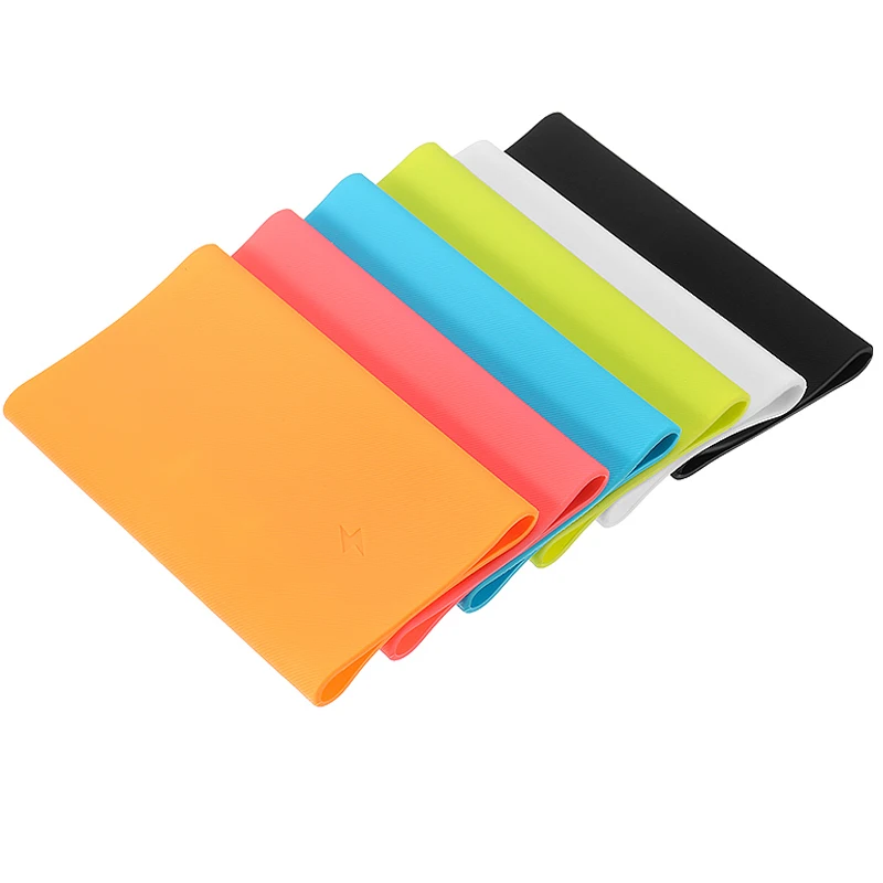 

Silicone Protective Case For Xiaomi Power Bank2 10000 mAh Soft Anti-slip External Battery Cover Screw Thread Colourful Skin