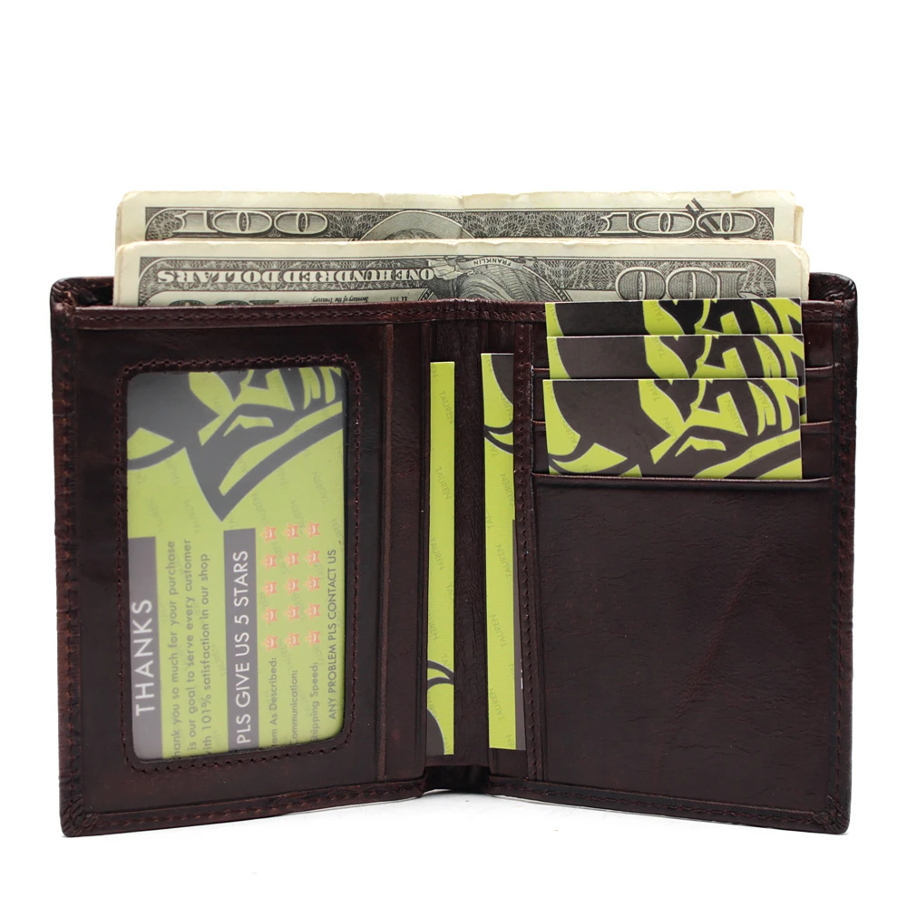  Chinese Dragon Wallet Vintage Genuine Leather Men's Wallets Brand Unique Design Pattern Male Foldin
