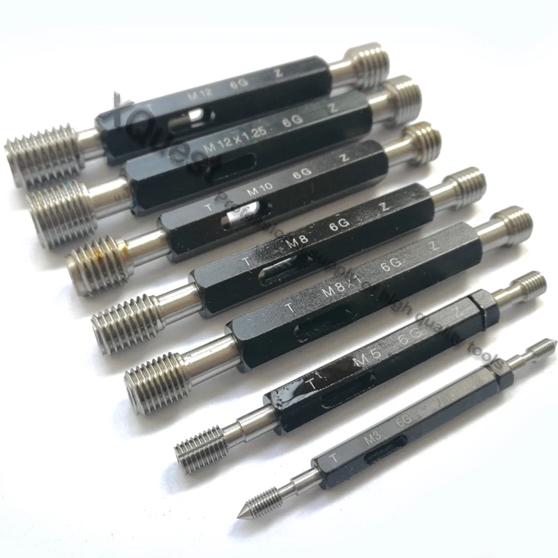 

6G thread plug gauge M1 M1.2 M1.4 M1.6 Metric Fine Thread gage M2 M2.5 M3 M4 M5 M6 M8 M10 M12 X1.5 X1.25 X1 X0.5 T Z