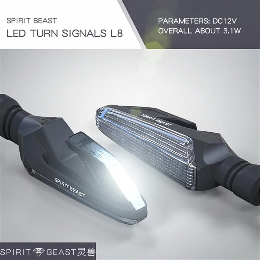 

1 Pair Motorcycle Turn Signal White Lights