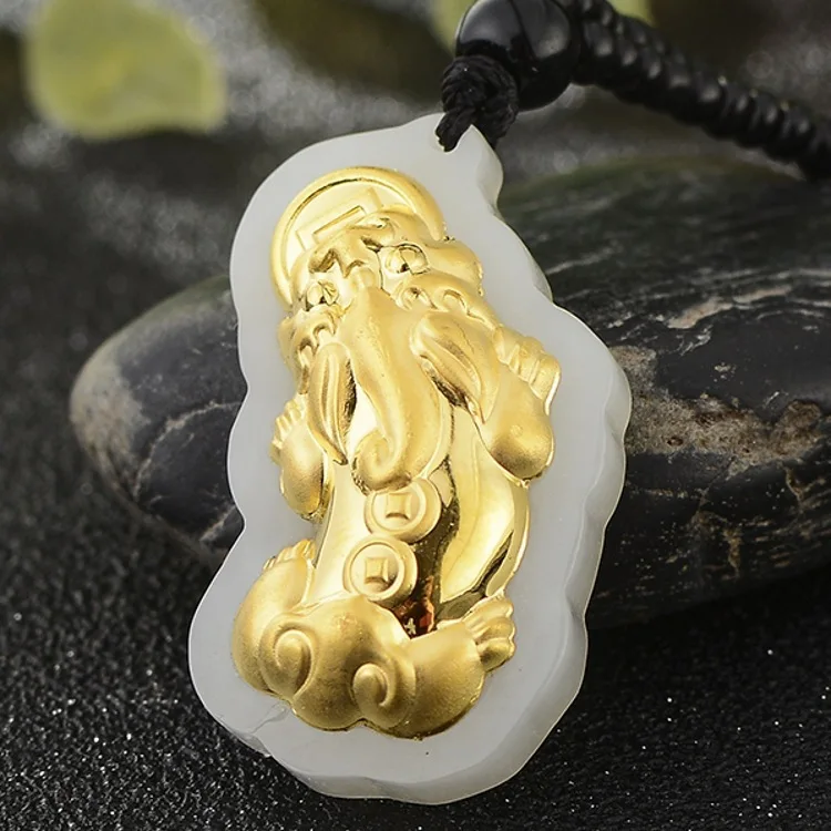 

2018 Promotion Slide Women Buda Inset s 3 D4d Hetian Pure Stereo The Mythical Wild Animal Male Pendant Factory Direct Sale