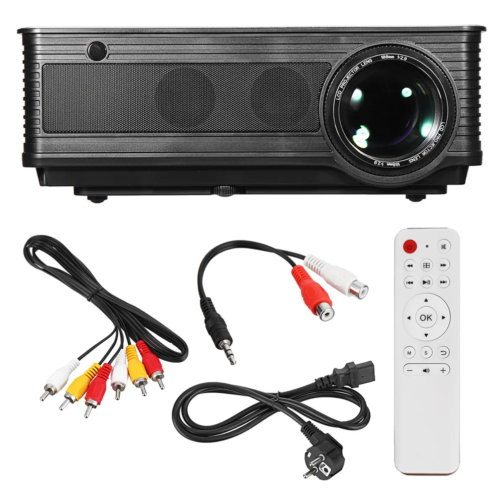 NEW LED Portable Projector 5.8 Inch LCD Projector 4500 Lumen 1280*800 Support 1080P TV Home Theater System NEW LED Portable Projector 5.8 Inch LCD Projector 4500 Lumen 1280*800 Support 1080P TV Home Theater System