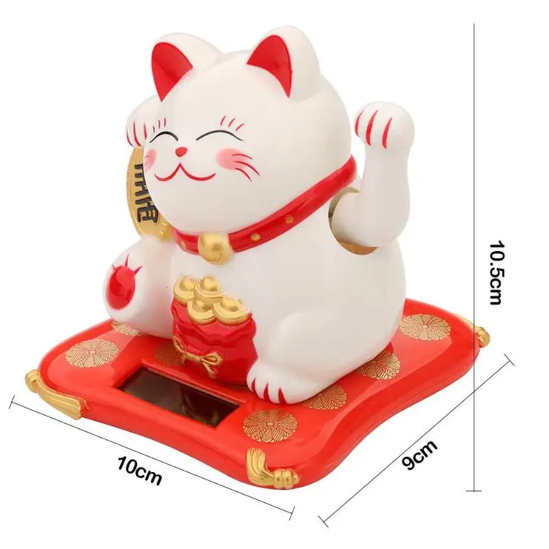 Милые вибрирующие руки Солнечная счастливая удача Кот богатство машущая