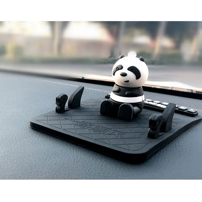 

Multi-Function Car Phone Holder Creative Cartoon Animal Temporary Parking Number Plate Silicone Navigation Bracket