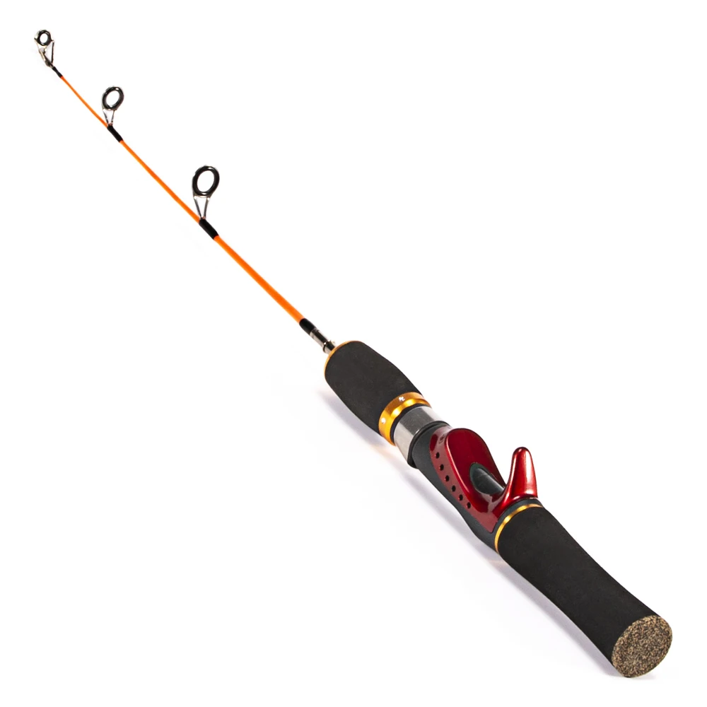 Ice Fishing Rod 52cm Ice Fishing Rod Portable Lightweight Two Sections Detachable Winter Casting