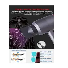 Отрицательный фен с ионизацией 3-в-1 Многофункциональные Инструменты для укладки волос фен для волос быстрая сушилка прямые стайлер для волос с горячим воздухом