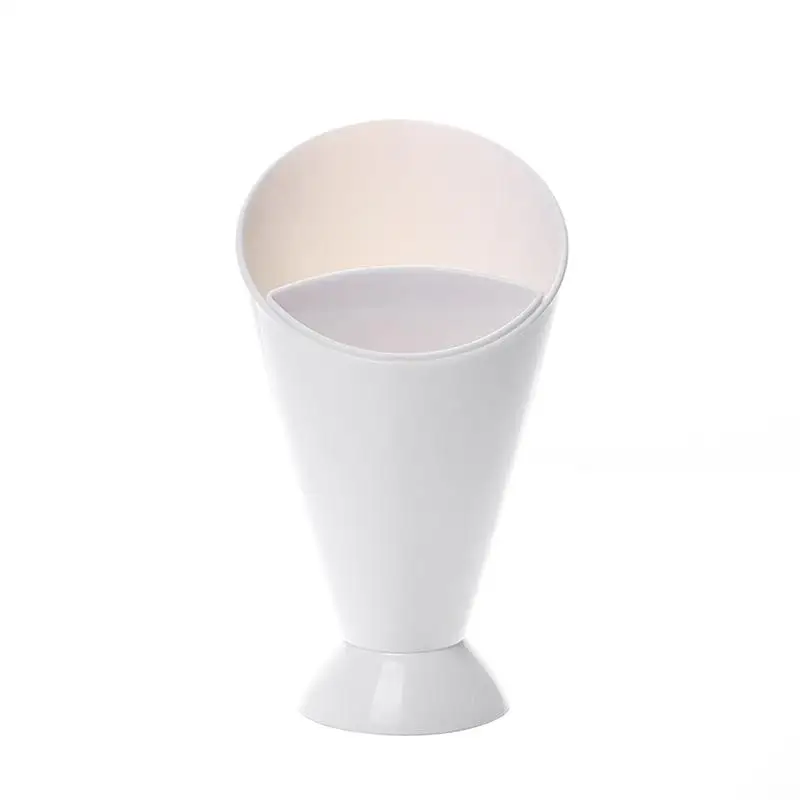 

French Fry Cone Dipping Cups Salad Cup for French Fries and Veggies (White)