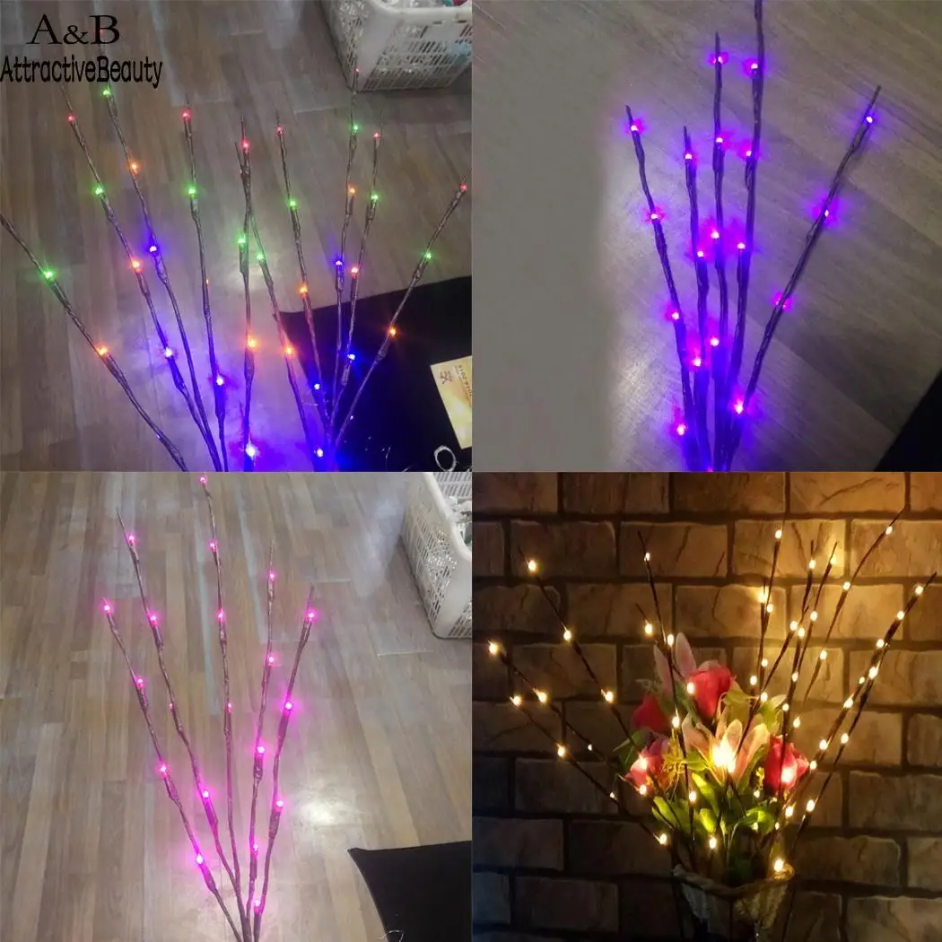 

Willow Lighting Home Decoration Party 20 Decoration Branch IP42 Lights Indoor pcs Floral LED Christmas Plastic 3V Lights