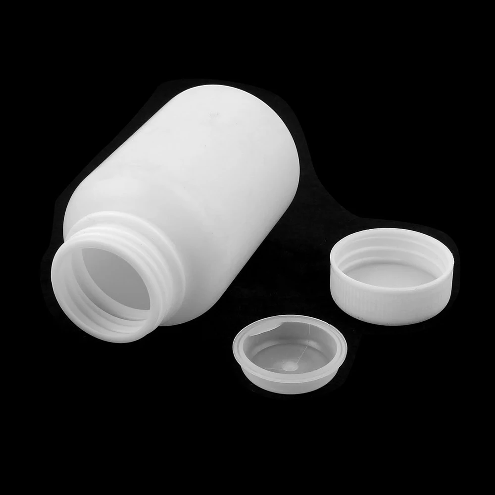 Пластиковая цилиндрическая Крышка герметичная жидкая лабораторная бутылка(белая