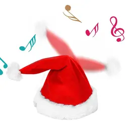 Новинка креативная танцевальная музыка Рождественская шляпа детский подарок Рождественская танцевальная шляпа