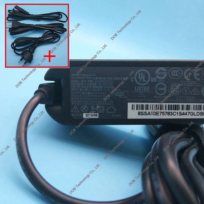 12 В 3A 36 Вт адаптер переменного тока для ноутбука Lenovo ThinkPad 10 Helix 1 2 11 зарядное