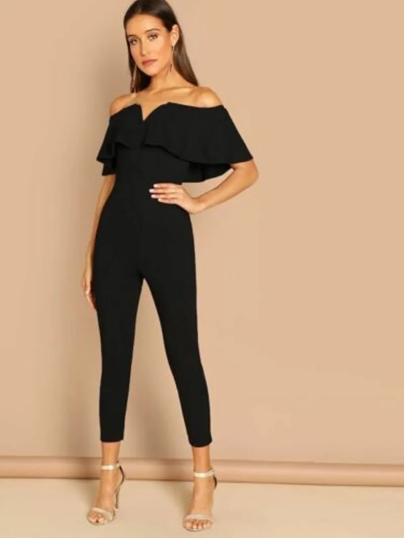 

Hot 2019 Newest Sexy Ladies Women Clubwear Playsuit Bodysuit Party Jumpsuit Romper High Quality Long Trousers