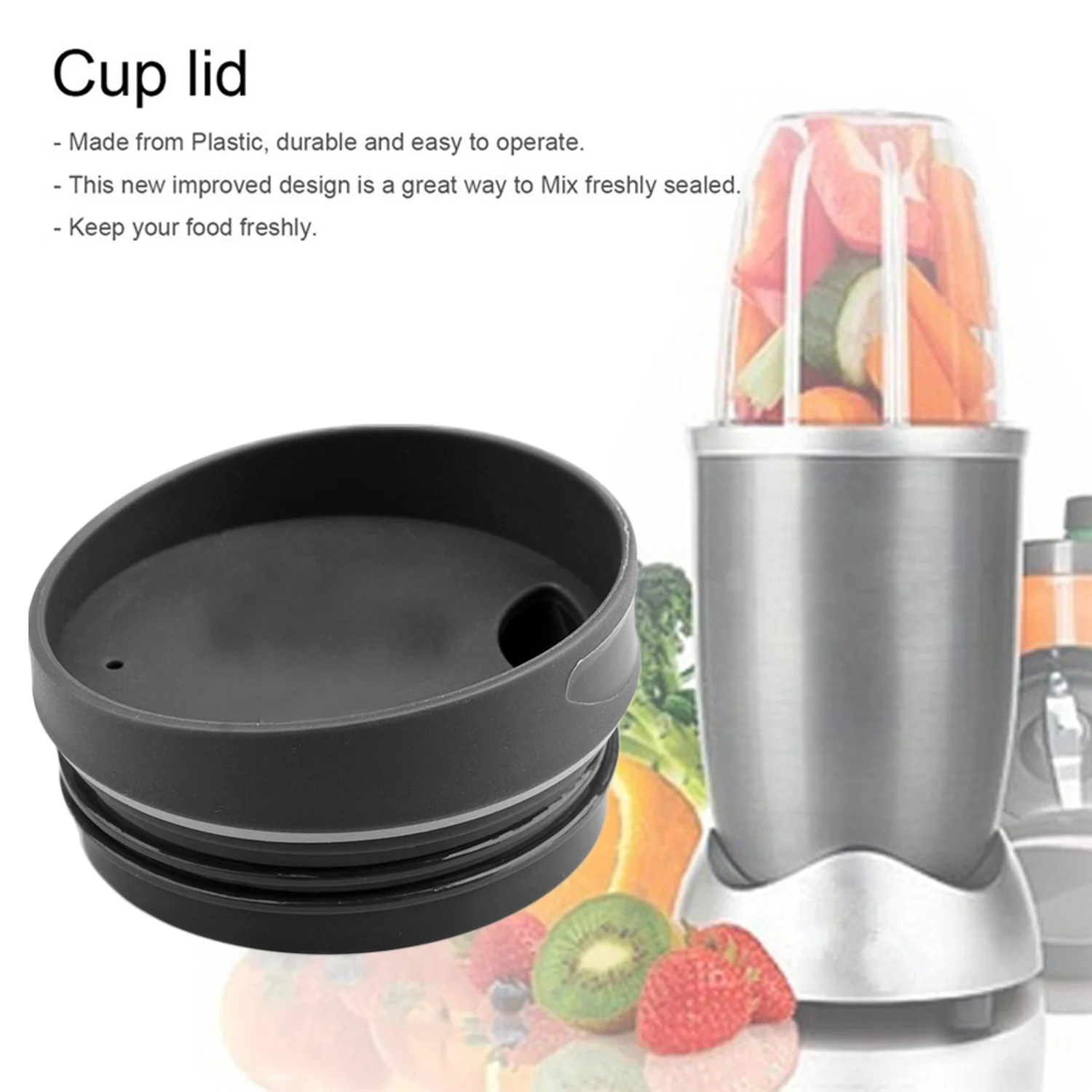 

Behogar 8PCS Blender Replacement Parts Accessories Kit with Cups Lids Ring Gaskets Handle for NUTRIBULLET 600W
