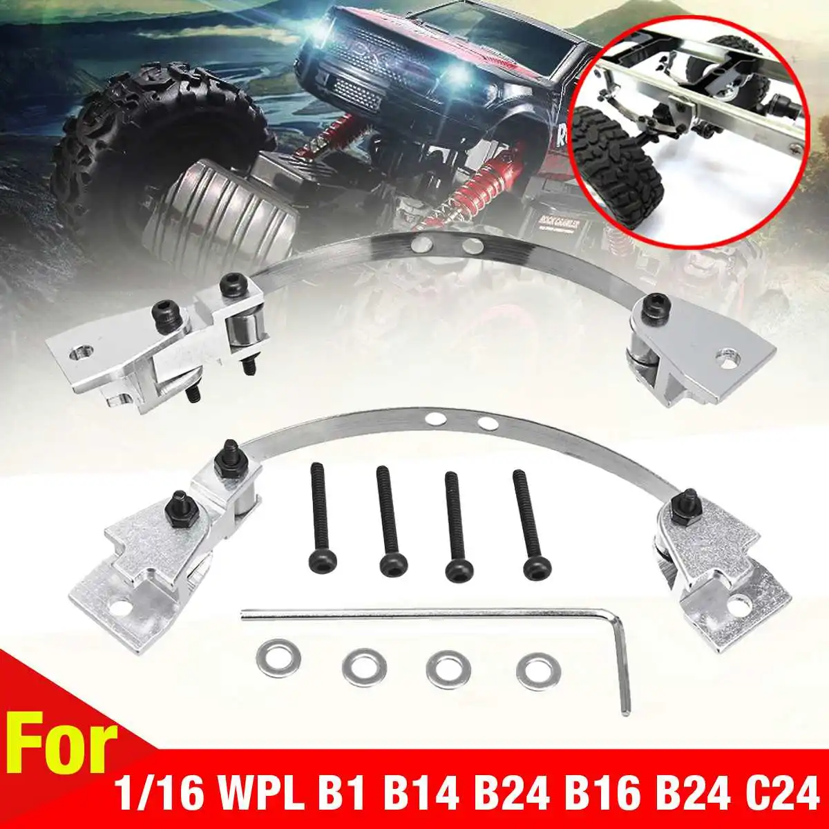 

1 Pair Of Metal Lifting Lugs Large Race Plate parts For 1/16 WPL B1 B14 B24 B16 B24 C24