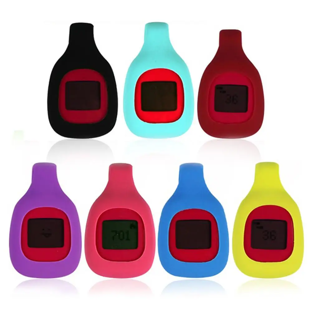 

Colorful Replacement Silicon Rubber Clip Case Cover Holder Pouch for Fitbit Zip Activity Tracker