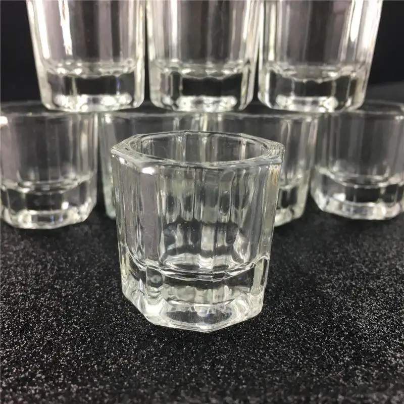 1 шт. акриловый жидкий стеклянный акриловый порошок Dappen Блюдо стакан из прозрачного стекла для акрилового прозрачный дизайн ногтей стекло прозрачный комплект