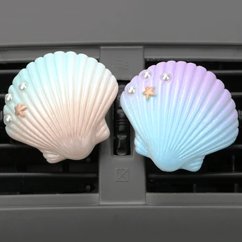 

Shell Car Perfume Aroma Air Conditioning Vent Clip Solid Aromatherapy Air Freshener Smell Diffuser Car-styling
