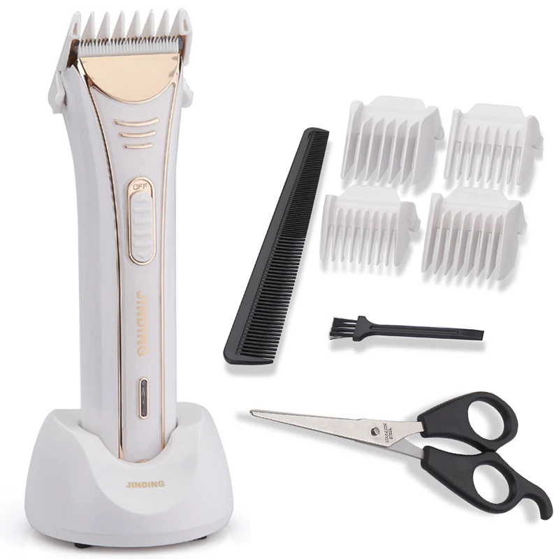 

Electric Hair Clipper Trimmer White Ceramic Blade Sharp Rechargeable Scissors Groom Shaver Styling Accessories Styling Tools