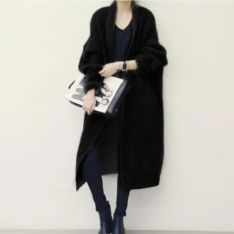 Плюс Размеры свободные тянуть Kleding Vrouwen пончо и мыс осень зима Hiver женщин РК