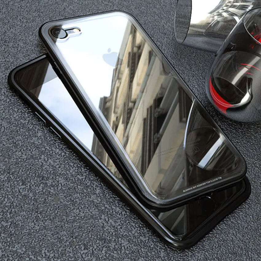 

cell phone 360 armor cover tempered Glass magnetic Adsorption for xiaomi redmi 6a