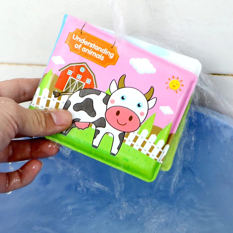 New Water Bath Book Bathing Toy Swimming Cognitive Floating Toys for Baby,10 Themes Bath Book Learning Animal Count Sports Toy 6
