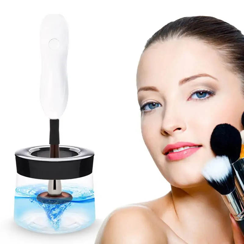 

Electric Makeup Brush Cleaner Spinner Professional Top Quality Materials Automatic USB Charging Instantly Wash Dry Cleaning Tool