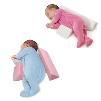 

Anti Roll Nursing Pillow Newborn Baby Infant Sleep Positioner Prevent Flat Head Protection Shape Cotton Sleeping Positioning Pad