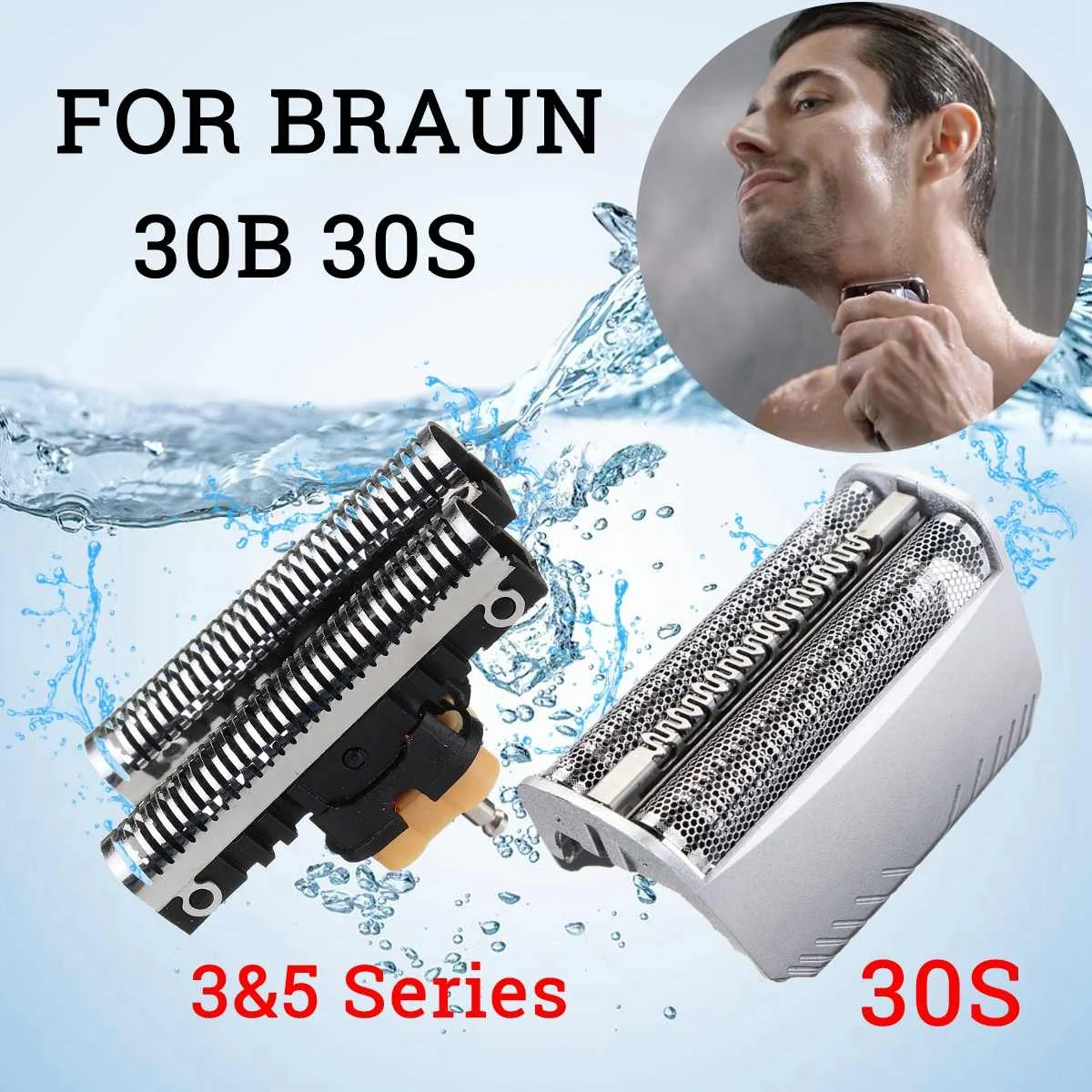 

30S Replacement Shaver net + Shaver head for Smart Control SyncroPro & TriControl