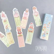 1 комплект(30 шт.) гетероморфизм канцелярские принадлежности кролик студенческие принадлежности держатель книги с линейкой креативная Милая бумажная Закладка