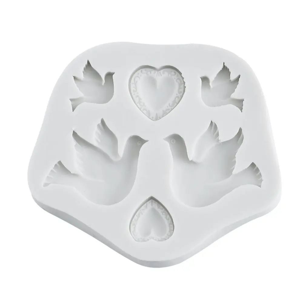 

Peace Dove Sunbird Mould Silicone Mold Chocolate baking Tools Non-stick Silicone cake mold Jelly and Candy Mold