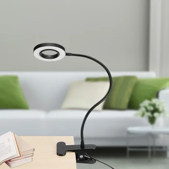 

Houkiper Adjustable Clip-On Night Light Soft Lighting Effect Reading Lamps Mini Portable Cute LED Book Light Flexible 3 Colors