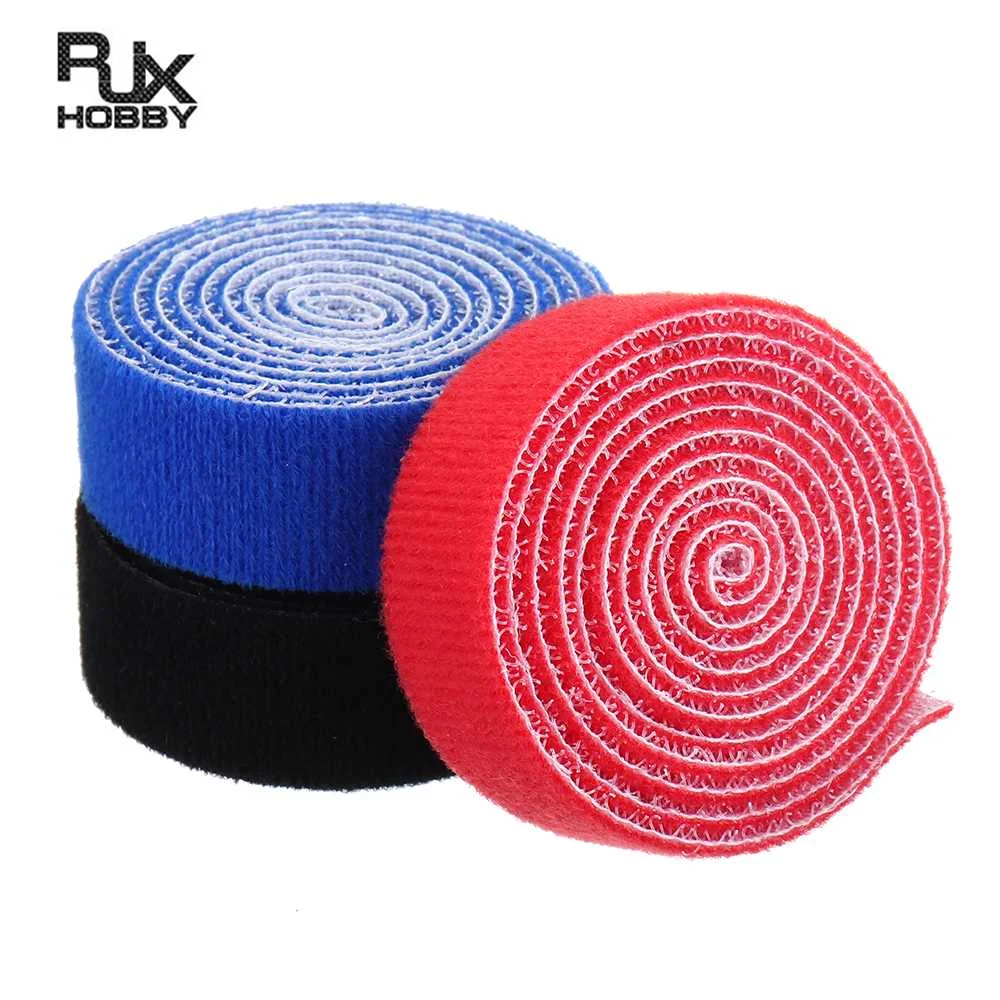 

20x1000mm RJXHOBBY Self-Gripping Back To Back Hook Loop Fastener Battery Strap Cable Zip Tie for RC Models Spare Parts Accs