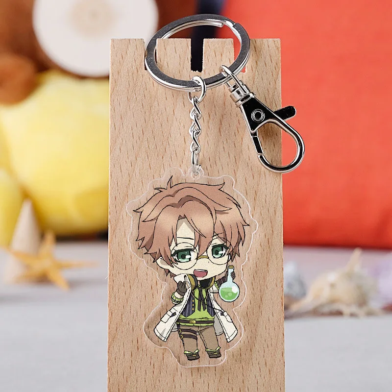 

Anime Code Realize Keychain Japanese Cartoon Creation of The King Acrylic Car Key Holder Chain Pendants Keyrings Jewelry