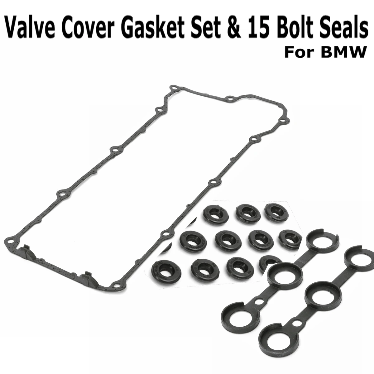 

For BMW 94-95 325I 325IS M3 E36 E34 OEM Valve Cover Gasket Set Kit w/ Grommets Engine Valve Cover Cap Gasket Set