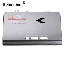 Kebidumei Цифровой HDMI DVB-T T2 DVB-T2 ТВ коробка VGA AV CVBS ТВ приемник конвертер с USB Dvb-T2 тюнер с пультом дистанционного управления