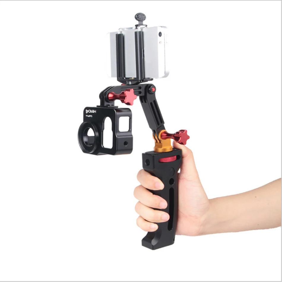 

2 in 1 Mini Handheld Camera Phone Stabilizer Steady for Gopro Hero 7 6 5 4 Hero 3+ for Xiaomi Yi Action Sports Camera